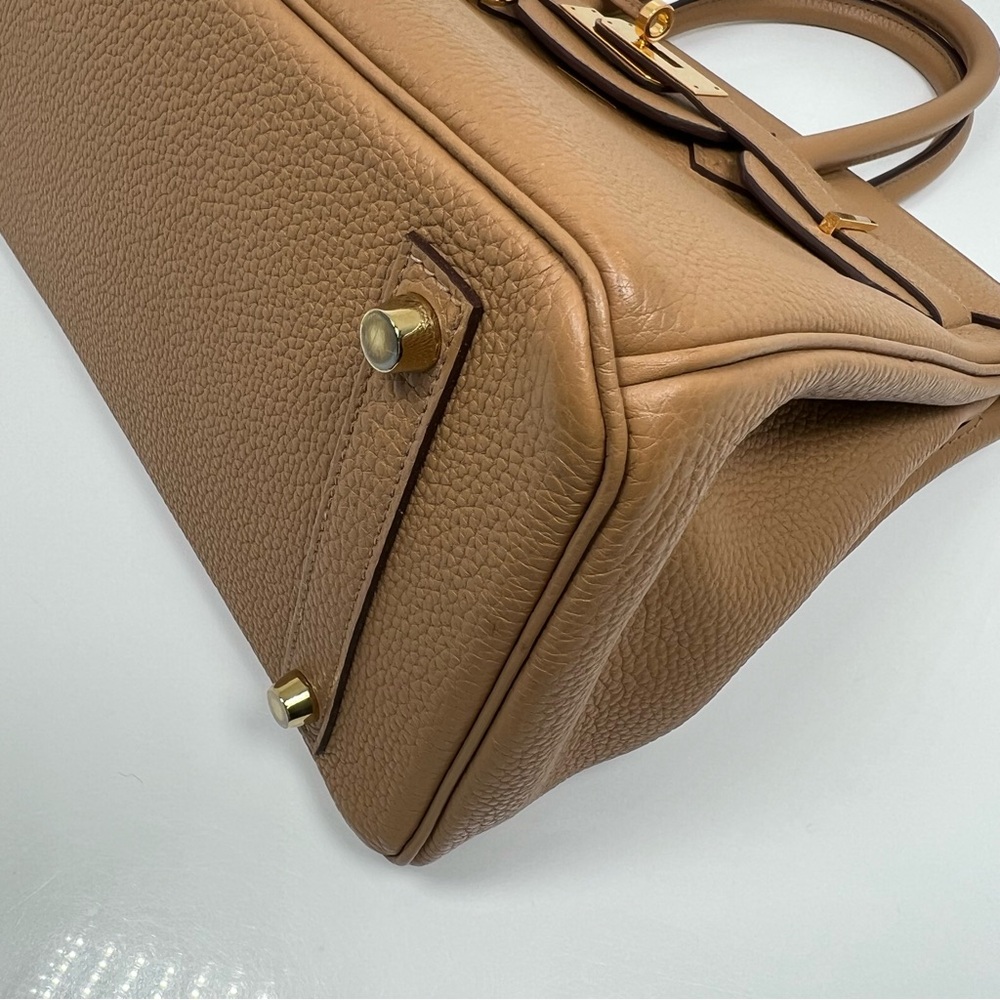 Hermes Birkin 30 Biscuit Tan Beige Clemence Leather Gold Hardware - Picture 8 of 16
